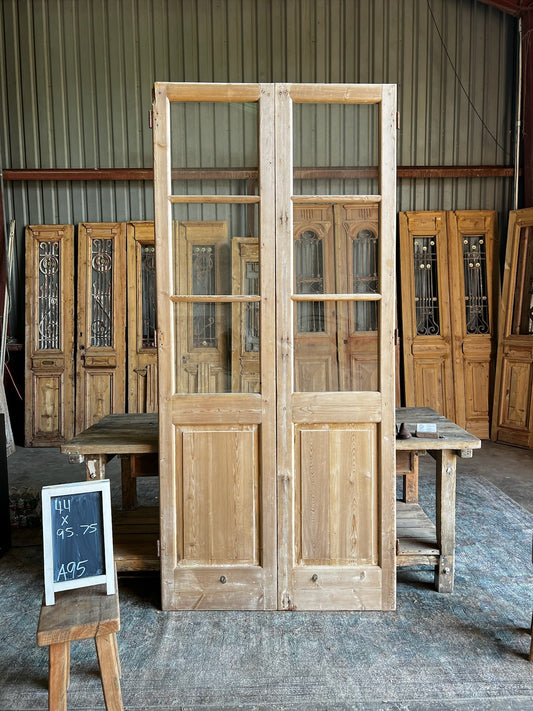 18th Century French Doors - 44x95.75 A95 - Magnolia Antique Door Co.