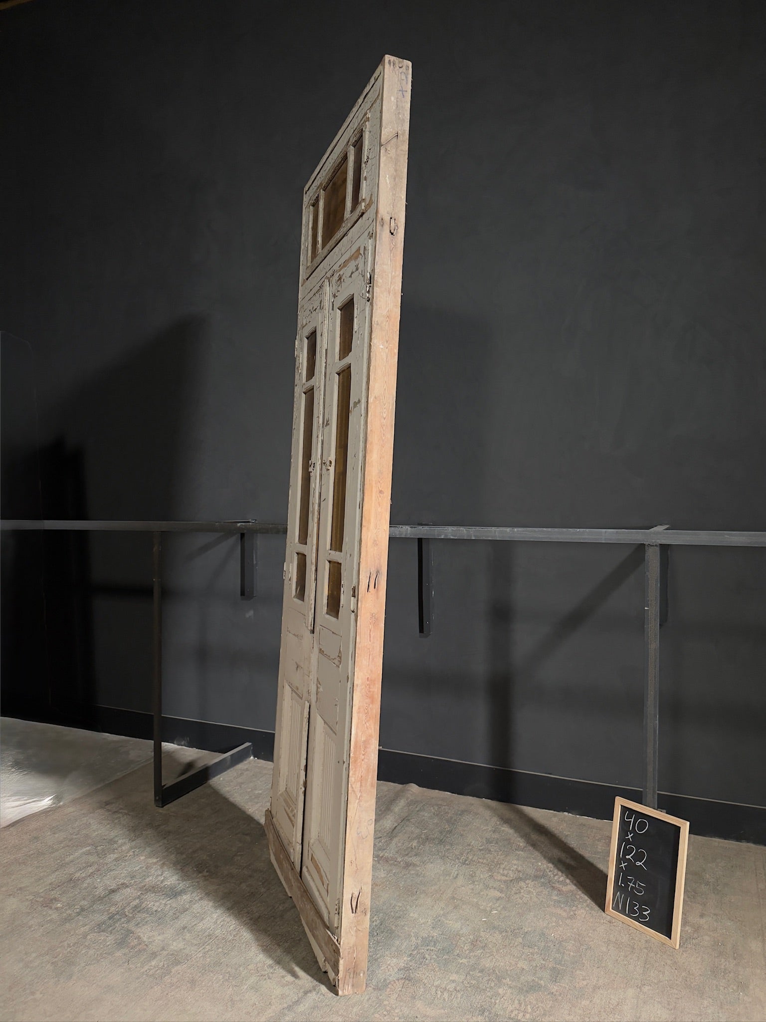 Antique Iron French Doors - 40x122 - N133