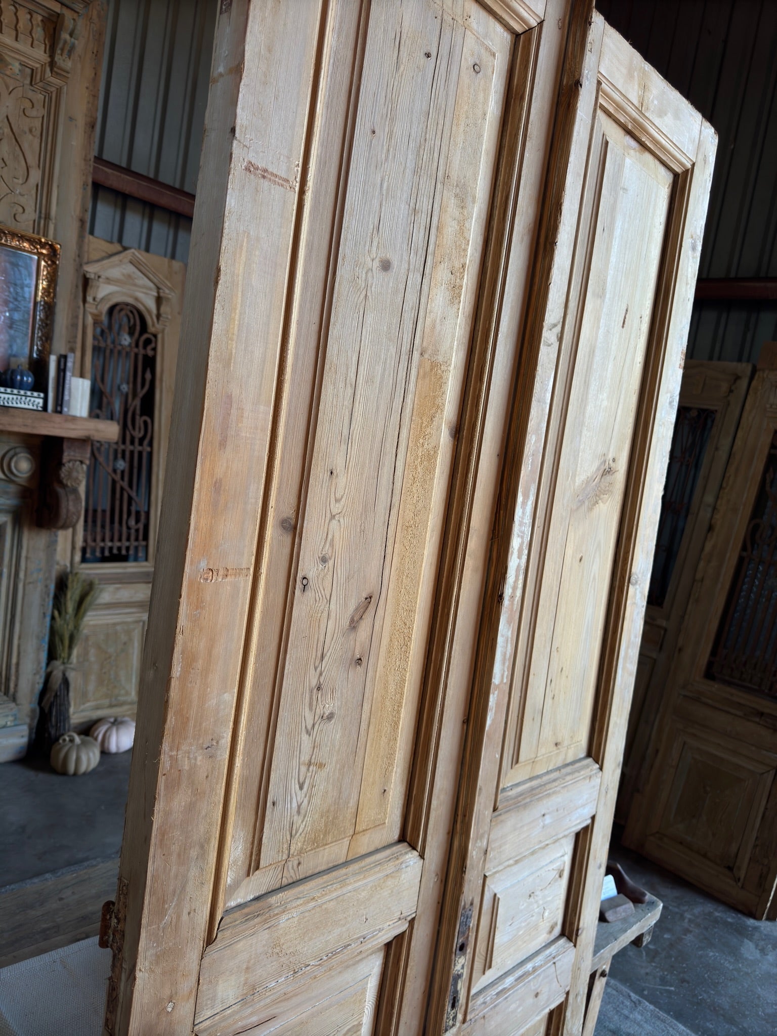 19th Century Antique French Doors - 39.25x95 F36 - Magnolia Antique Door Co.