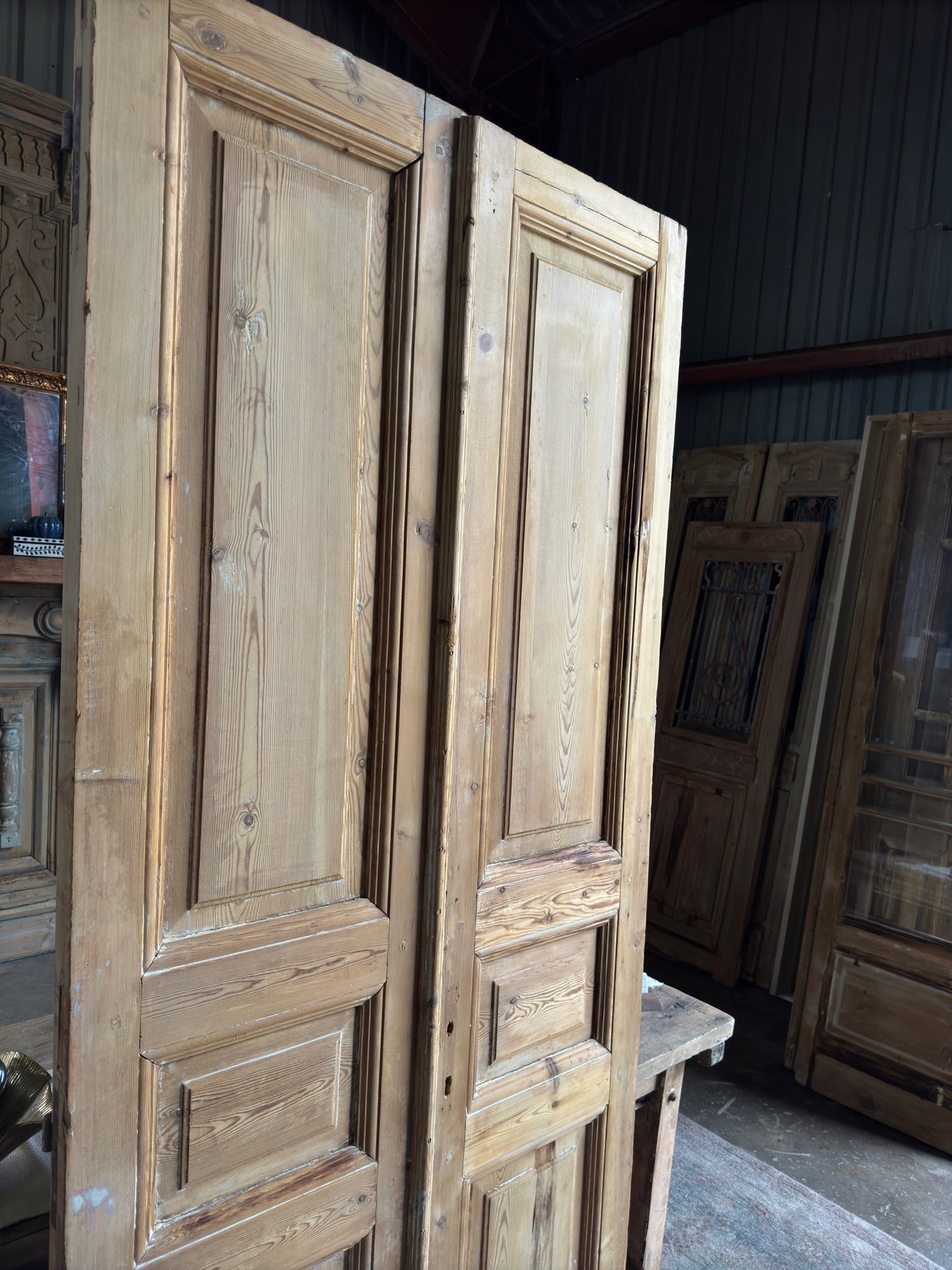 19th Century Antique French Doors - 39.75x92.5 E55 - Magnolia Antique Door Co.