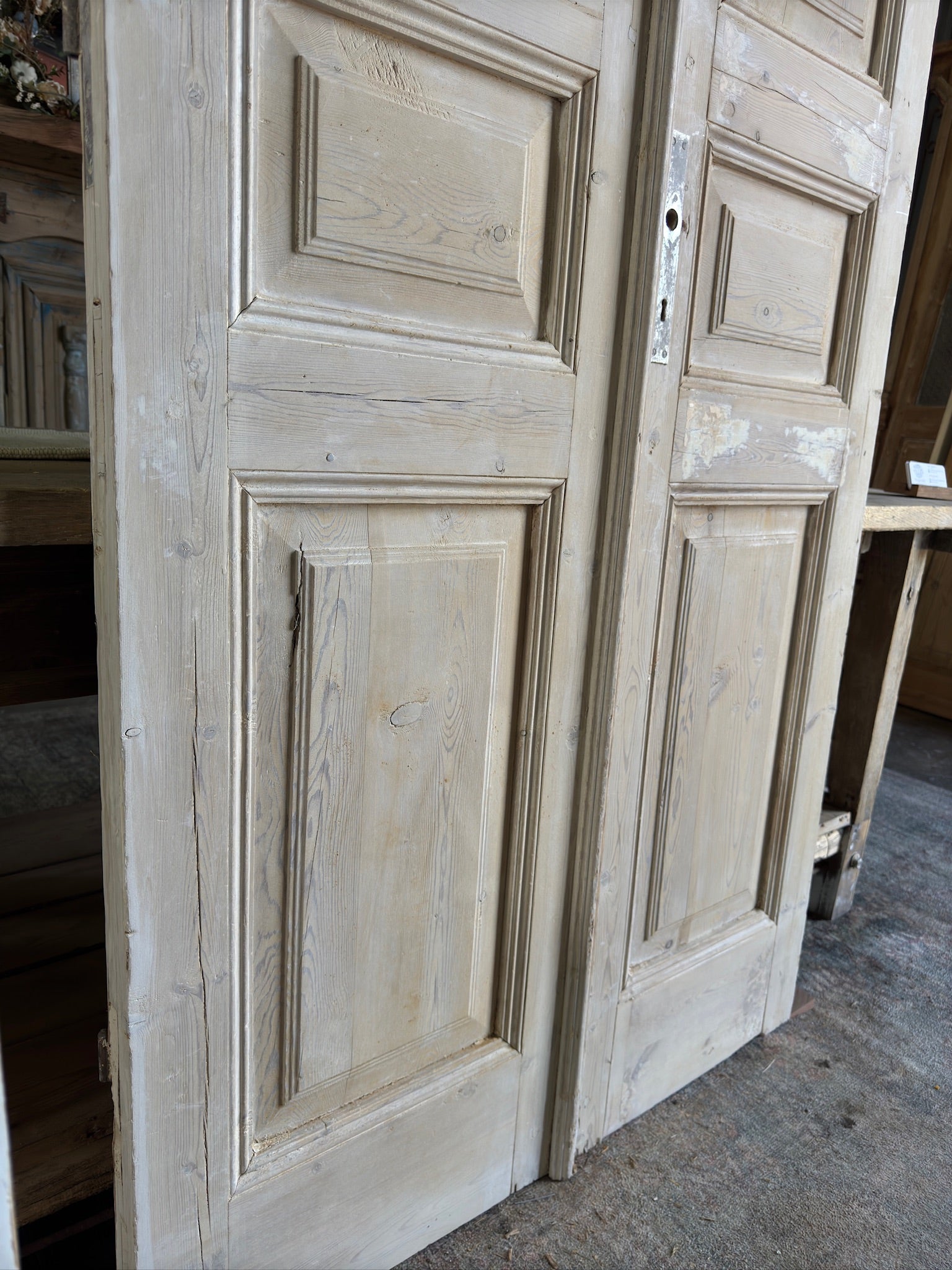 19th Century Antique French Doors - 39x90.5 E90 - Magnolia Antique Door Co.