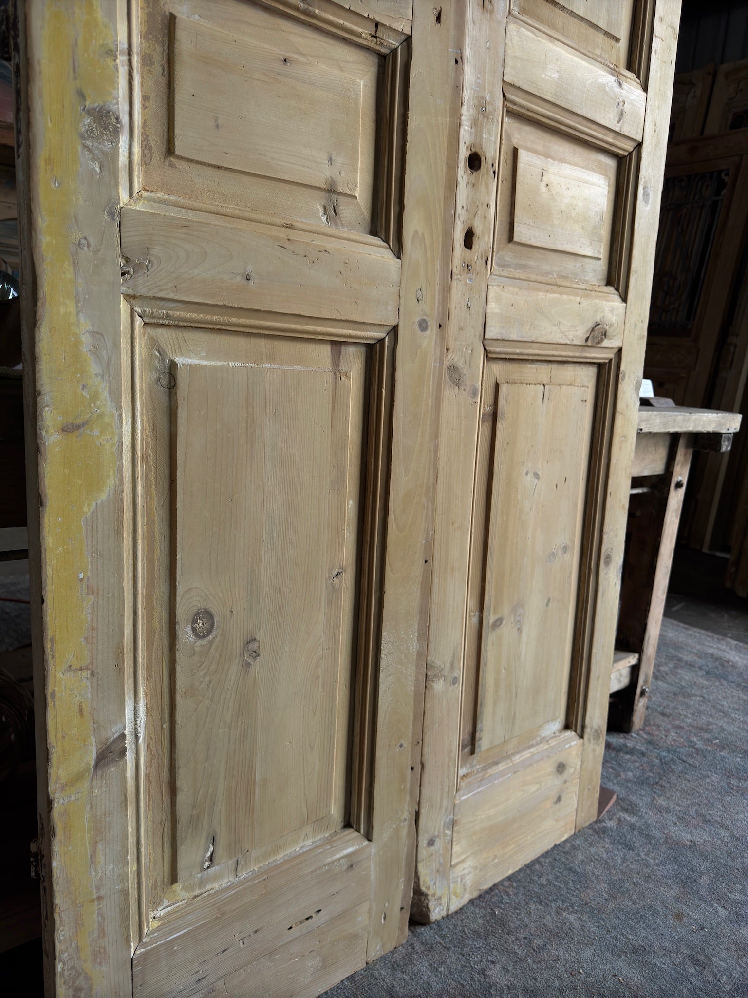 19th Century Antique French Doors - 39x94 E147 - Magnolia Antique Door Co.