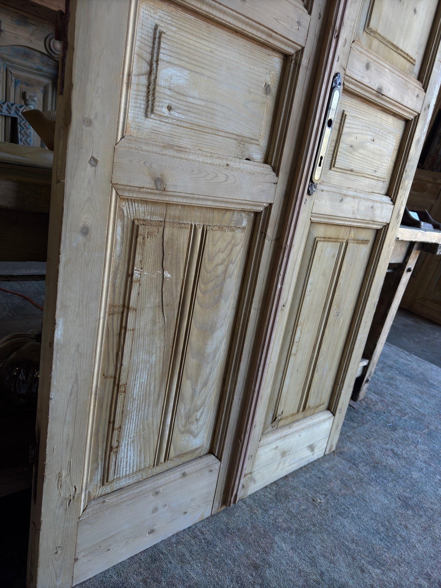 19th Century Antique French Doors - 40.25x92 F37 - Magnolia Antique Door Co.