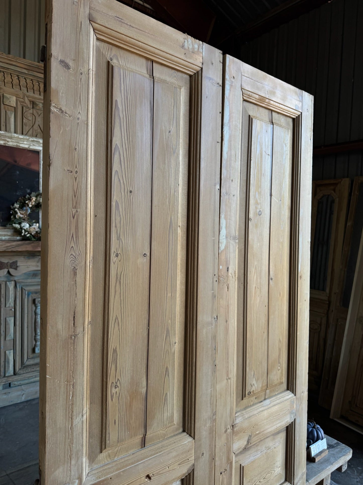 19th Century Antique French Doors - 40x93 E94 - Magnolia Antique Door Co.