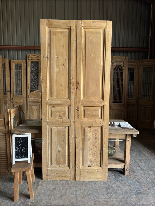 19th Century Antique French Doors - 40x94.75 E81 - Magnolia Antique Door Co.