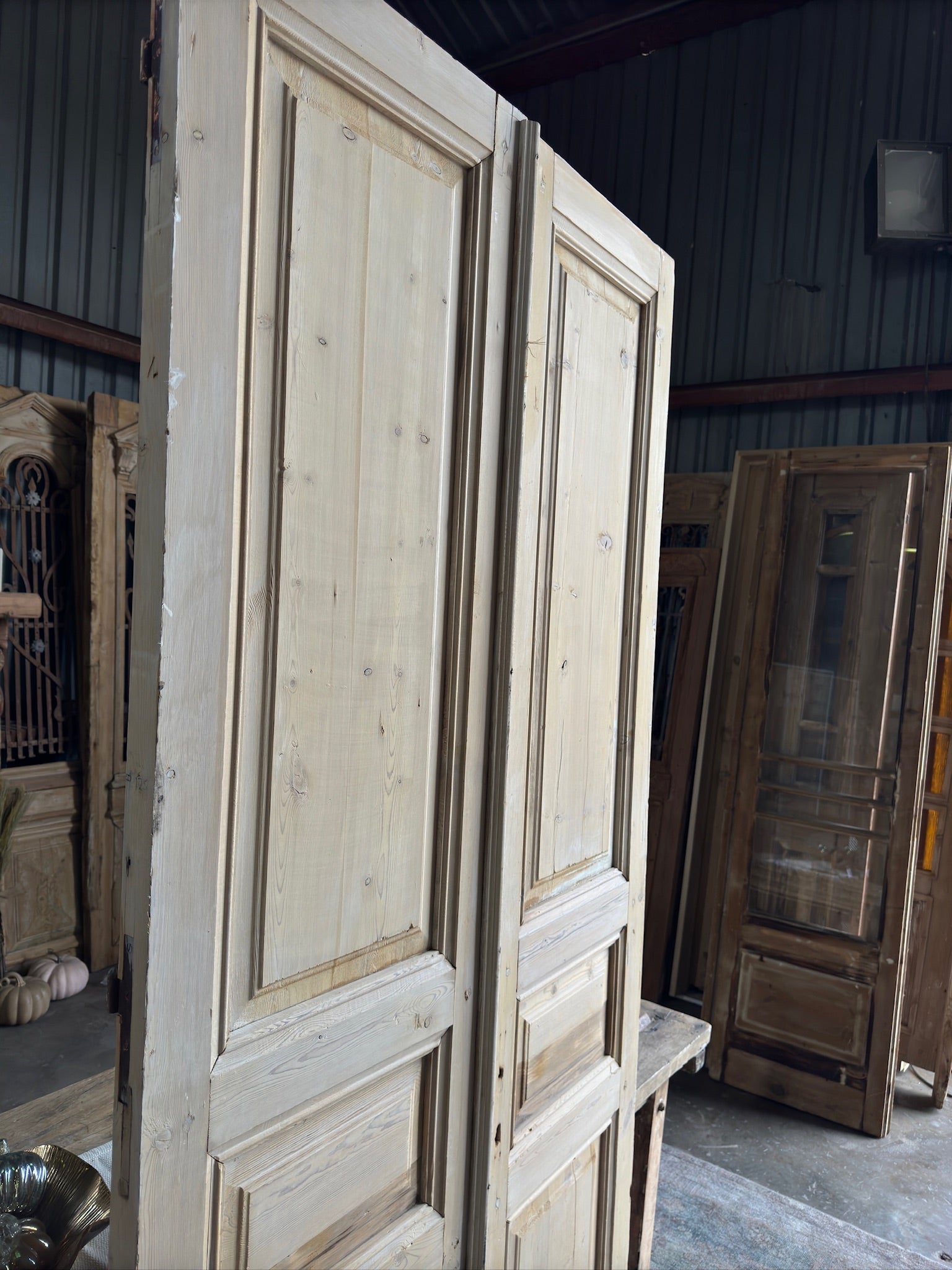 19th Century Antique French Doors - 42.25x94 E125 - Magnolia Antique Door Co.