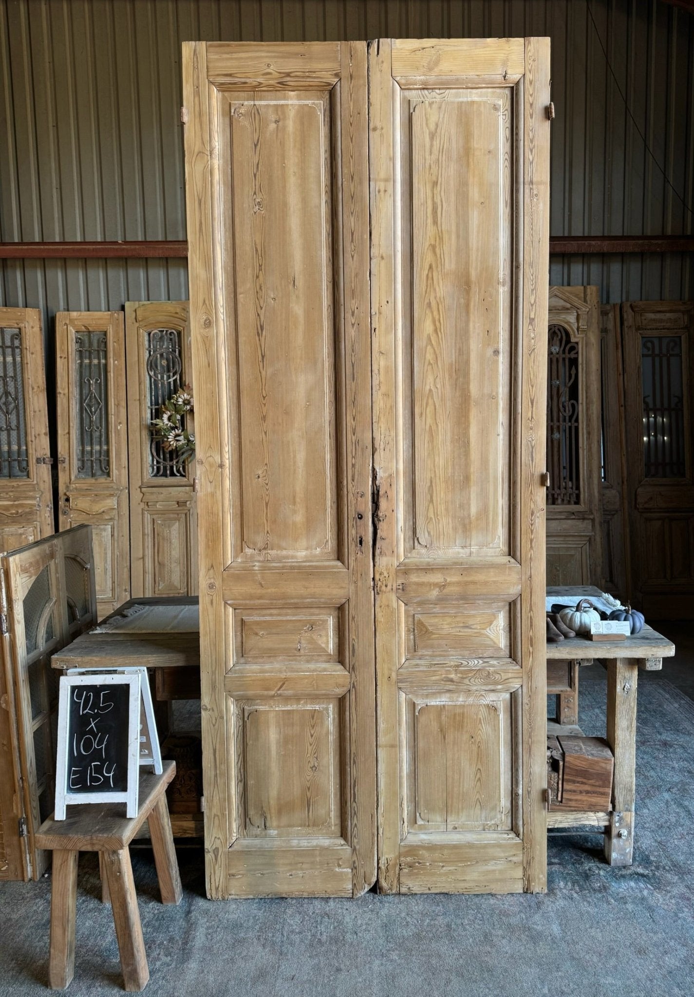 19th Century Antique French Doors - 42.5x104 E154 - Magnolia Antique Door Co.