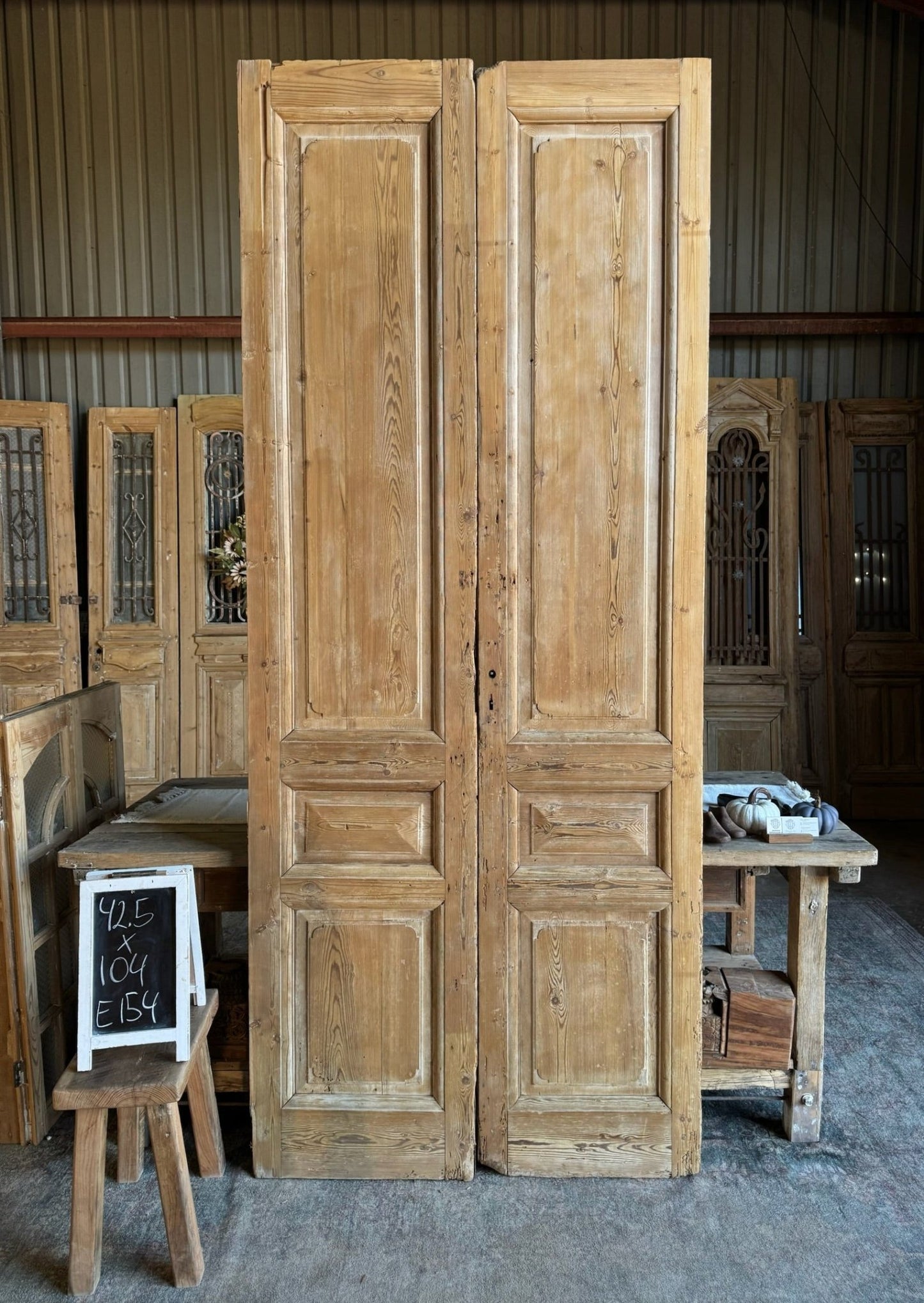 19th Century Antique French Doors - 42.5x104 E154 - Magnolia Antique Door Co.