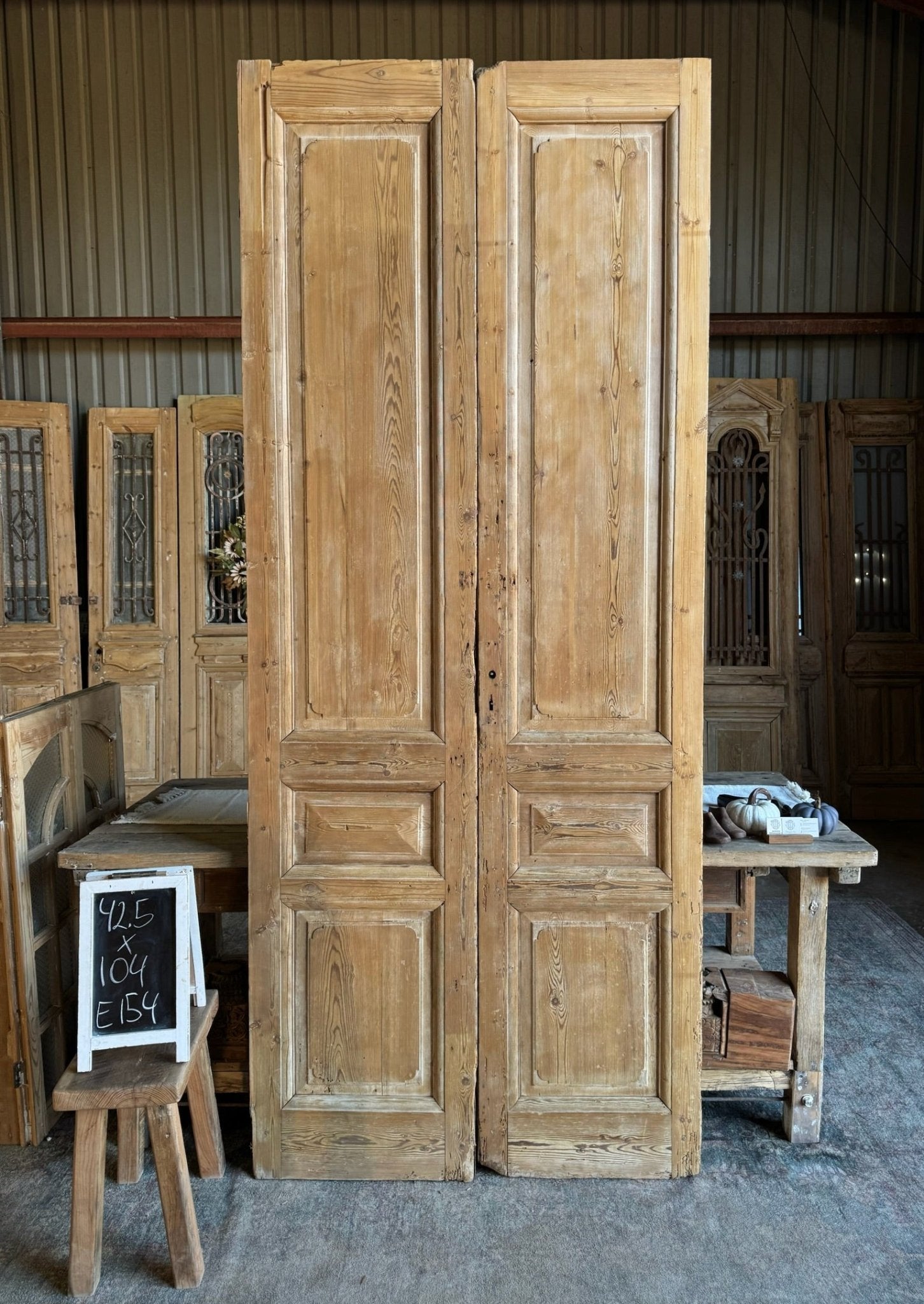 19th Century Antique French Doors - 42.5x104 E154 - Magnolia Antique Door Co.