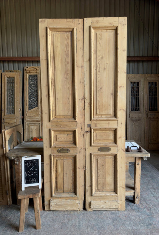 19th Century Antique French Doors - 43.75x100.5 F94 - Magnolia Antique Door Co.