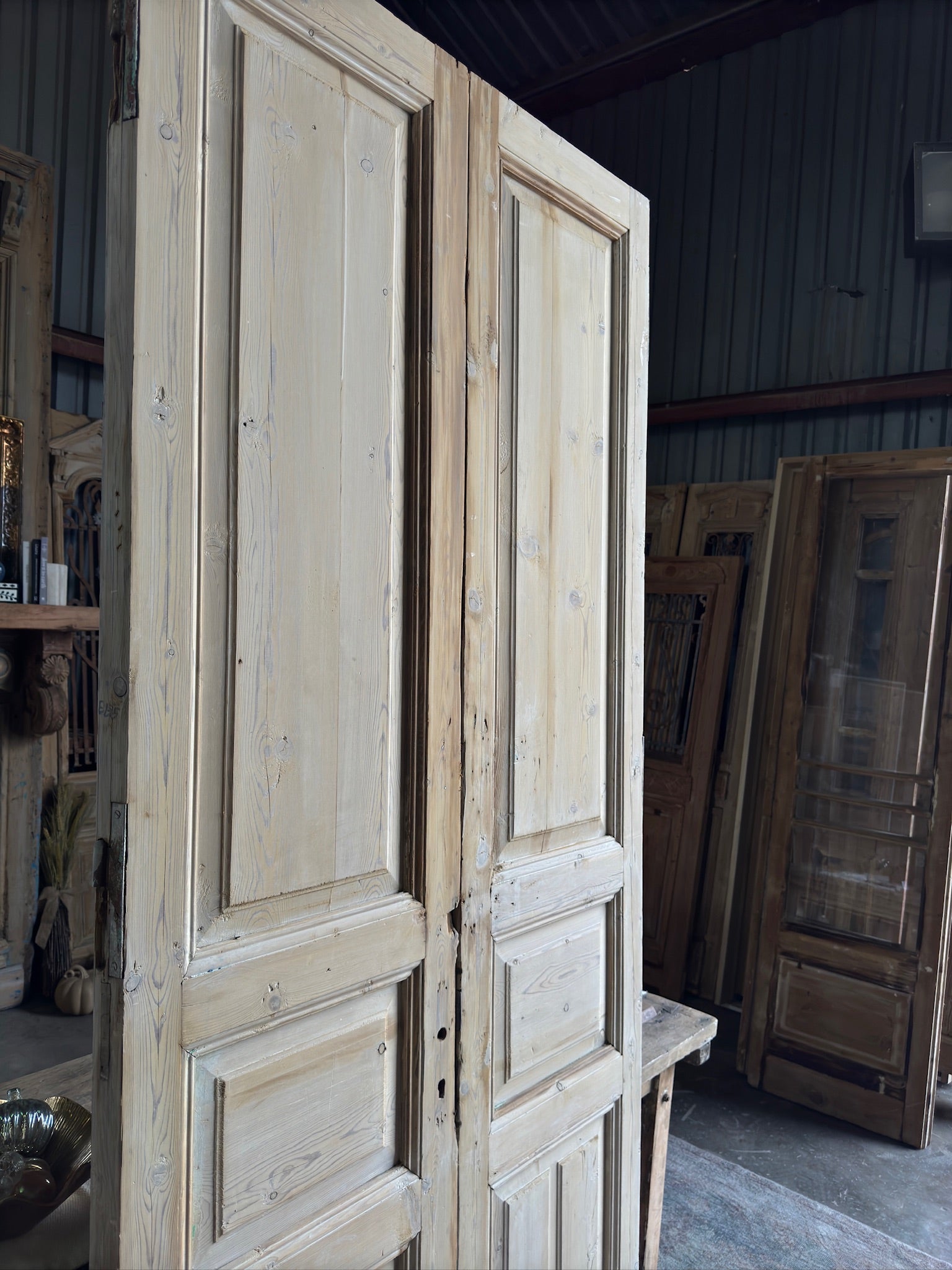 19th Century Antique French Doors - 43x101 E135 - Magnolia Antique Door Co.