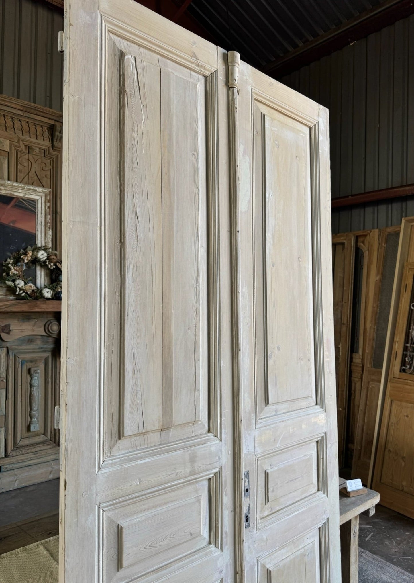 19th Century Antique French Doors - 44.25x99.5 E95 - Magnolia Antique Door Co.