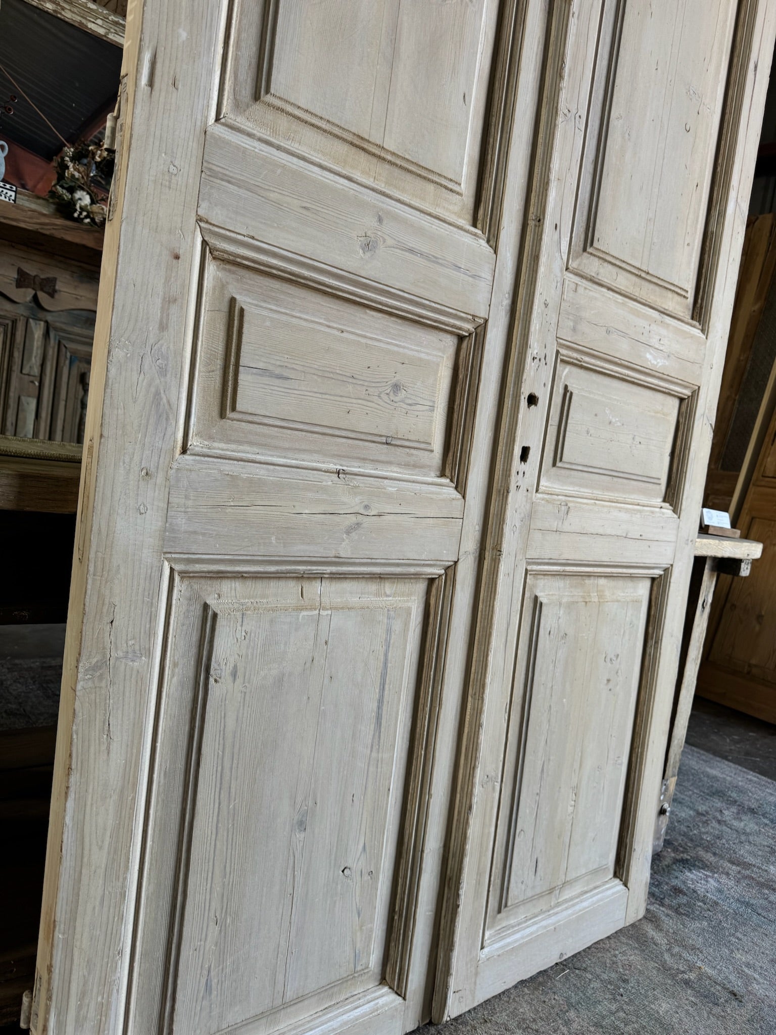 19th Century Antique French Doors - 47.25x90 E77 - Magnolia Antique Door Co.