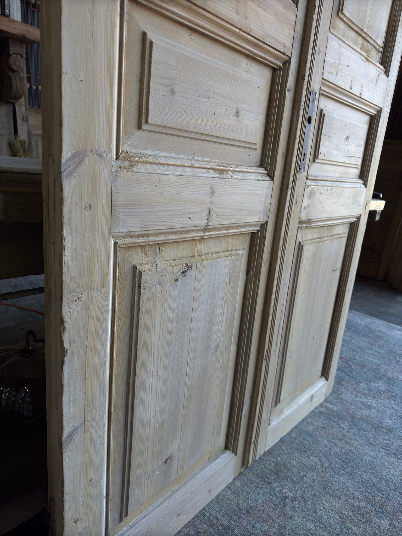 19th Century Antique French Pair - 47.25x91 E58 - Magnolia Antique Door Co.