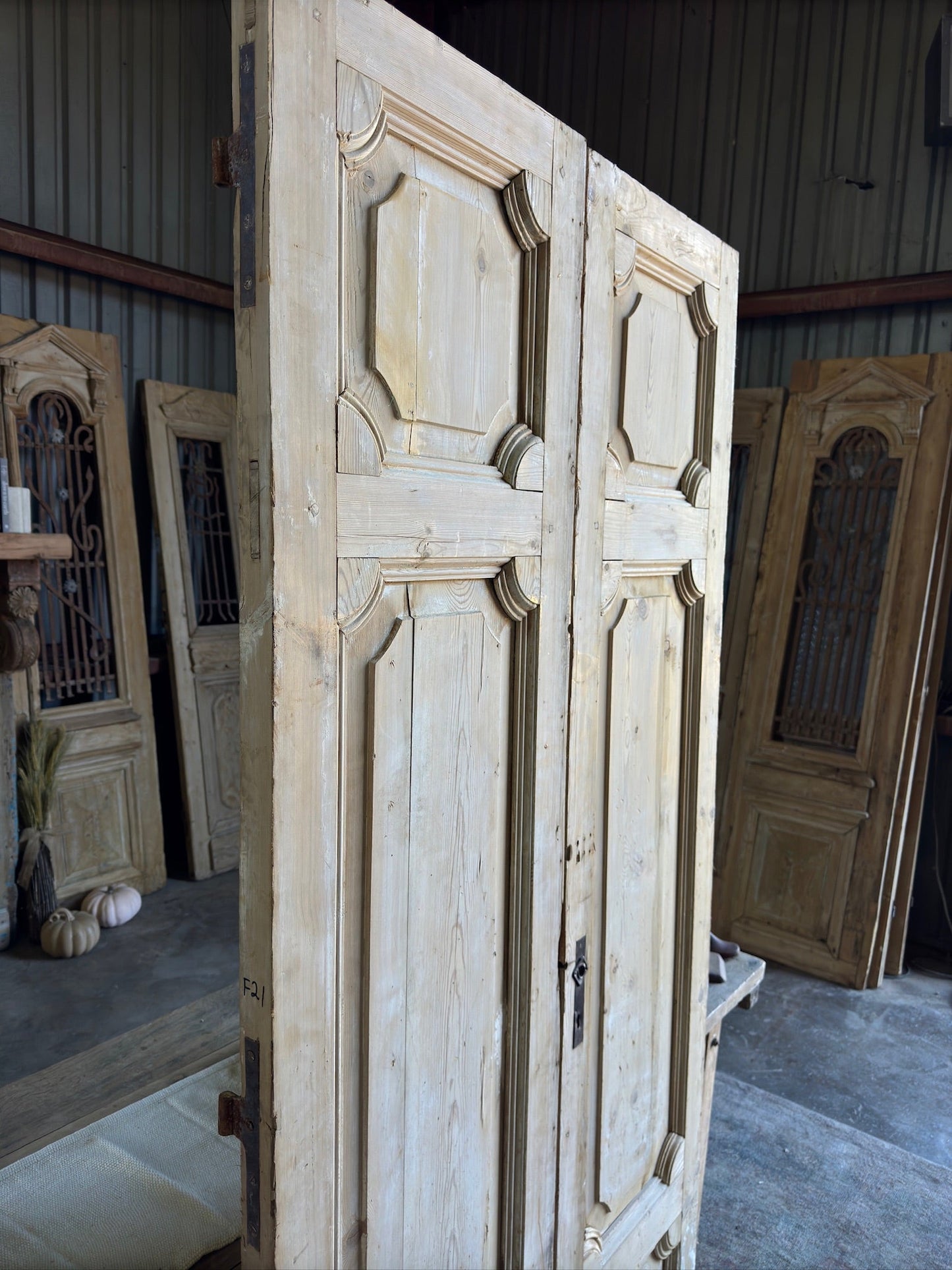 19th Century Baltic Pine Antique Doors - 41.25x88.75 F21 - Magnolia Antique Door Co.