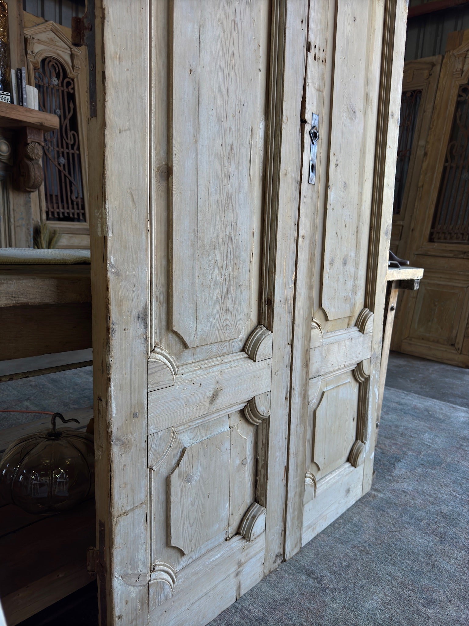 19th Century Baltic Pine Antique Doors - 41.25x88.75 F21 - Magnolia Antique Door Co.