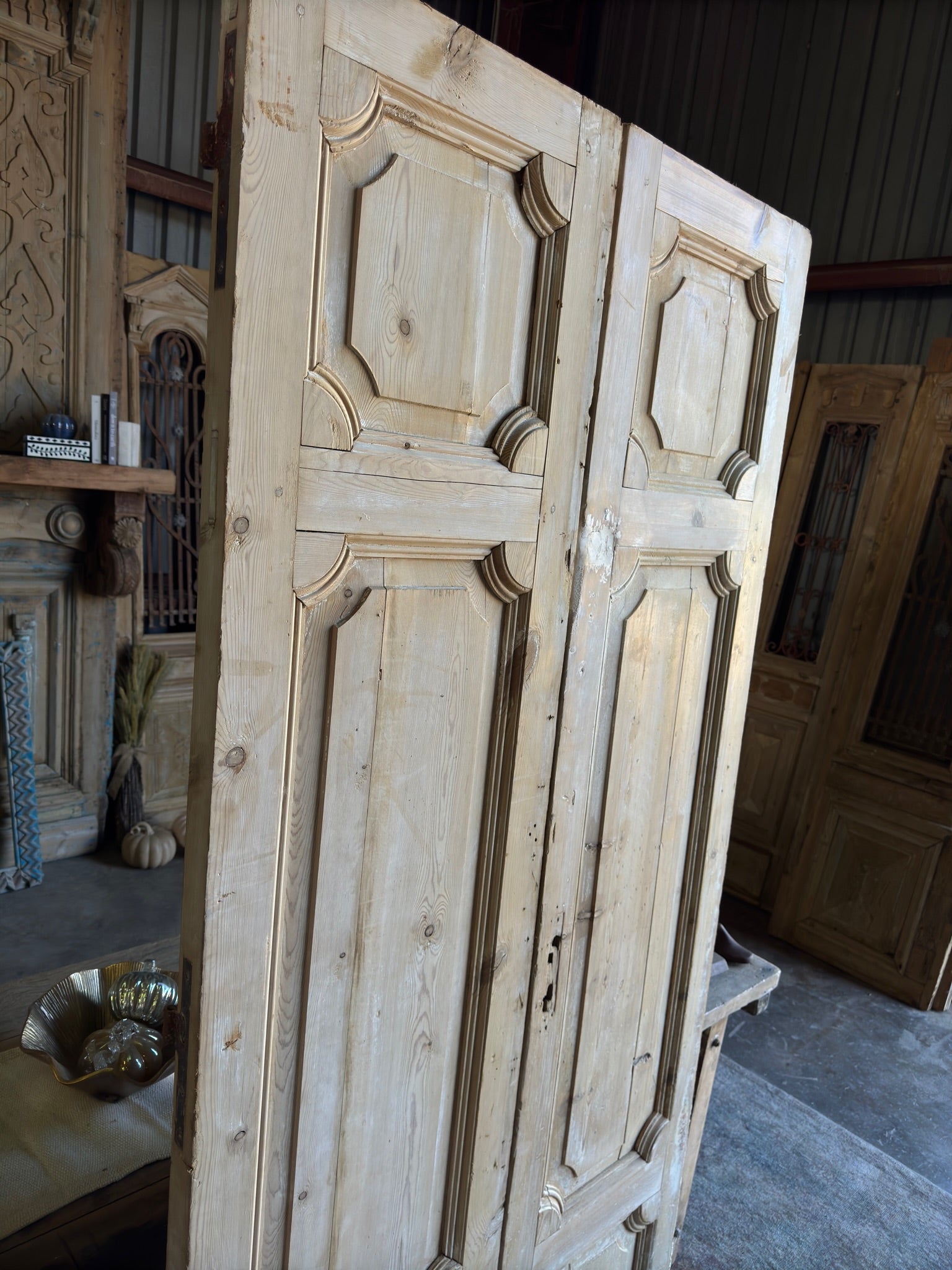 19th Century Baltic Pine Antique Doors - 41.25x89 F27 - Magnolia Antique Door Co.