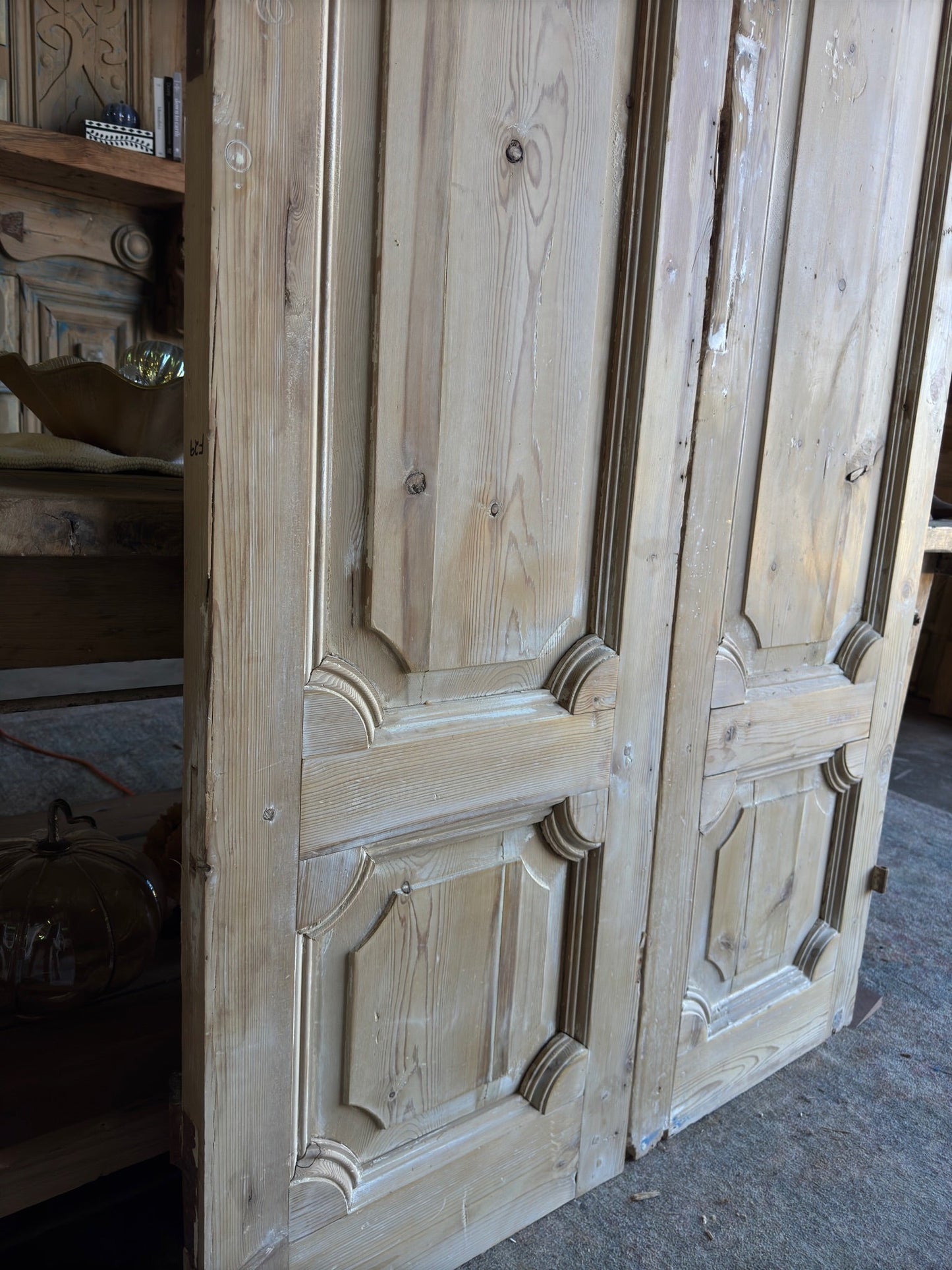 19th Century Baltic Pine Antique Doors - 41.5x88 F29 - Magnolia Antique Door Co.