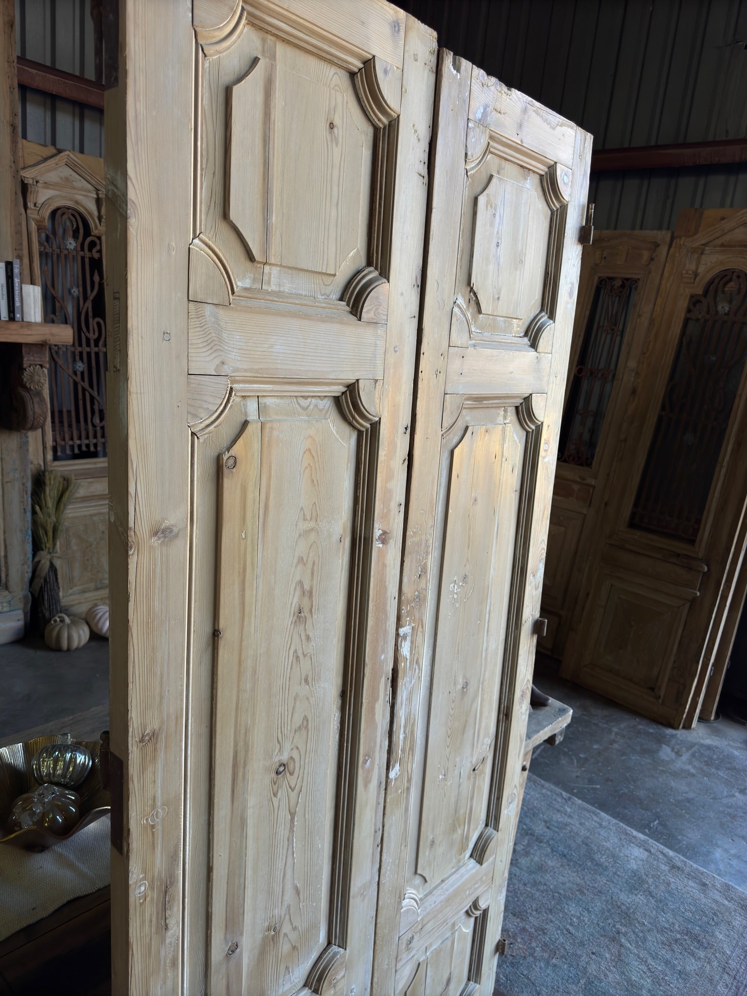 19th Century Baltic Pine Antique Doors - 41.5x88 F29 - Magnolia Antique Door Co.