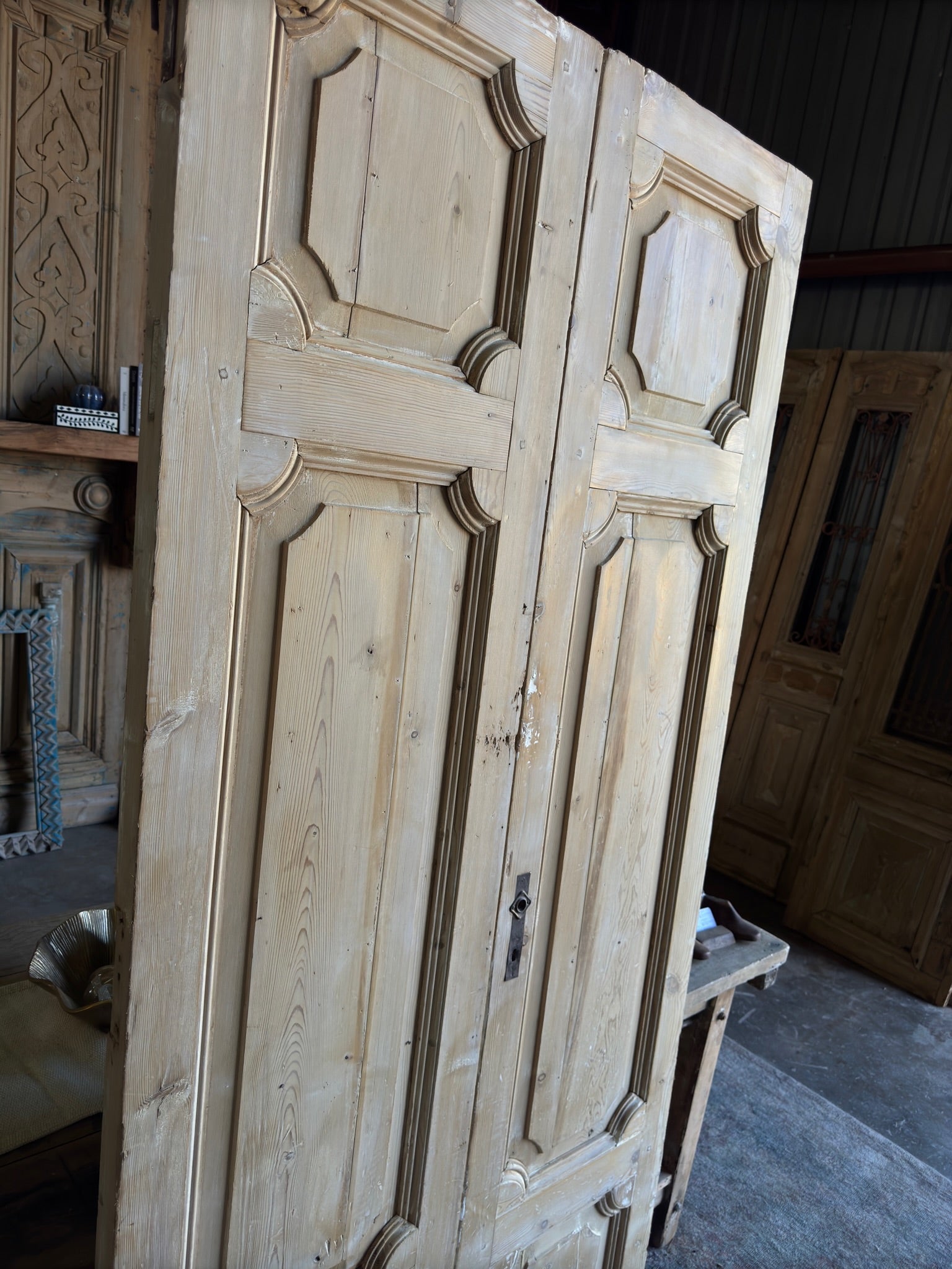 19th Century Baltic Pine Antique Doors - 41.5x88.5 F24 - Magnolia Antique Door Co.