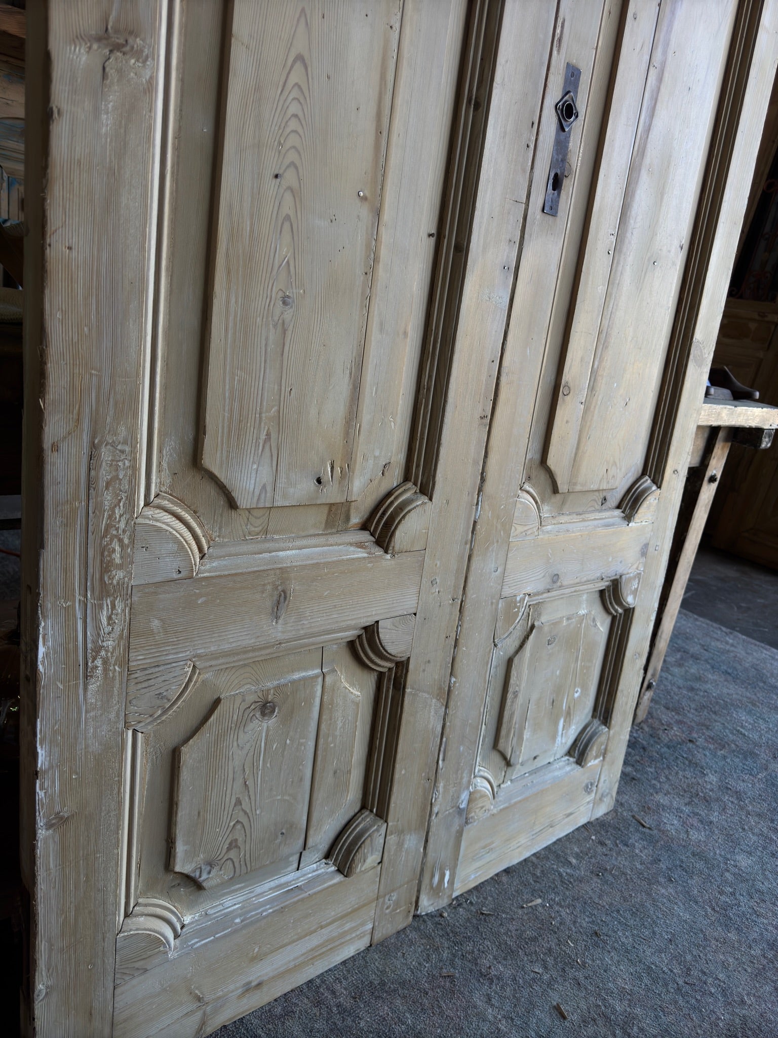 19th Century Baltic Pine Antique Doors - 41.5x88.5 F24 - Magnolia Antique Door Co.