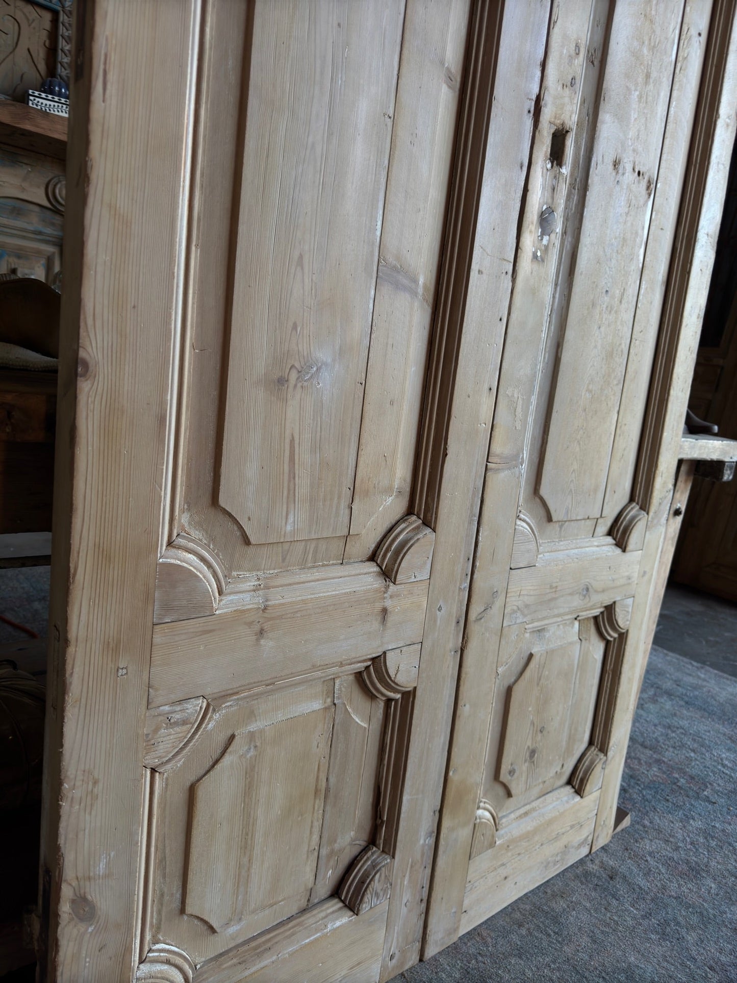 19th Century Baltic Pine Antique Doors - 41.5x88.5 F26 - Magnolia Antique Door Co.