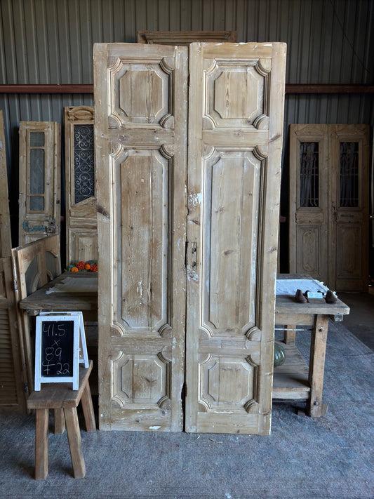 19th Century Baltic Pine Antique Doors - 41.5x89 F22 - Magnolia Antique Door Co.