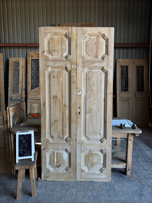 19th Century Baltic Pine Antique Doors - 41.5x89 F23 - Magnolia Antique Door Co.