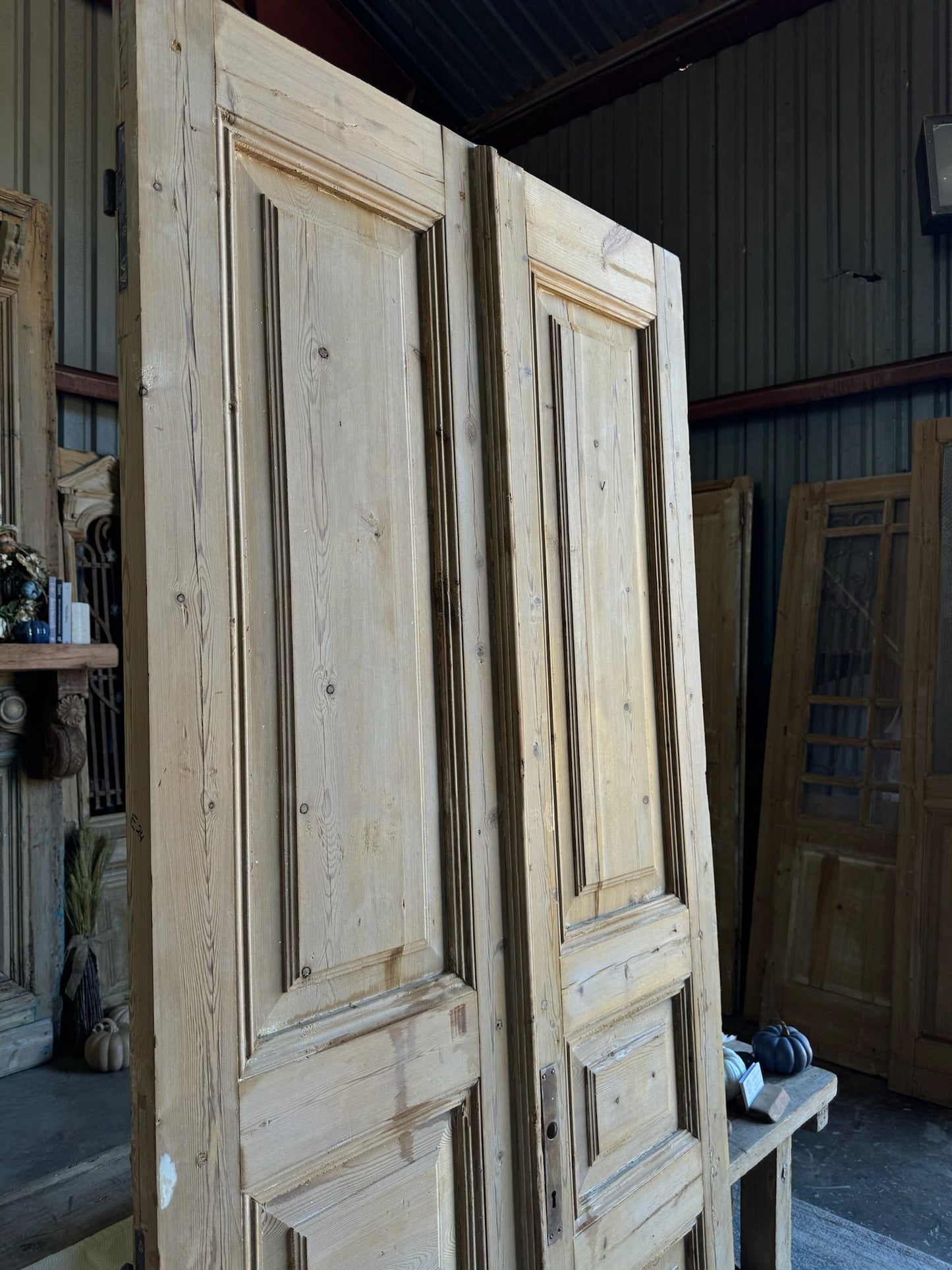 19th Century French Doors - 37.25x90.5 E24 - Magnolia Antique Door Co.