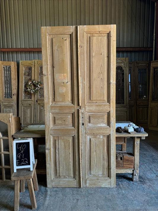 19th Century French Doors - 40x91 E22 - Magnolia Antique Door Co.