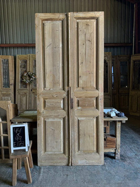 19th Century French Doors - 44x99 E173 - Magnolia Antique Door Co.