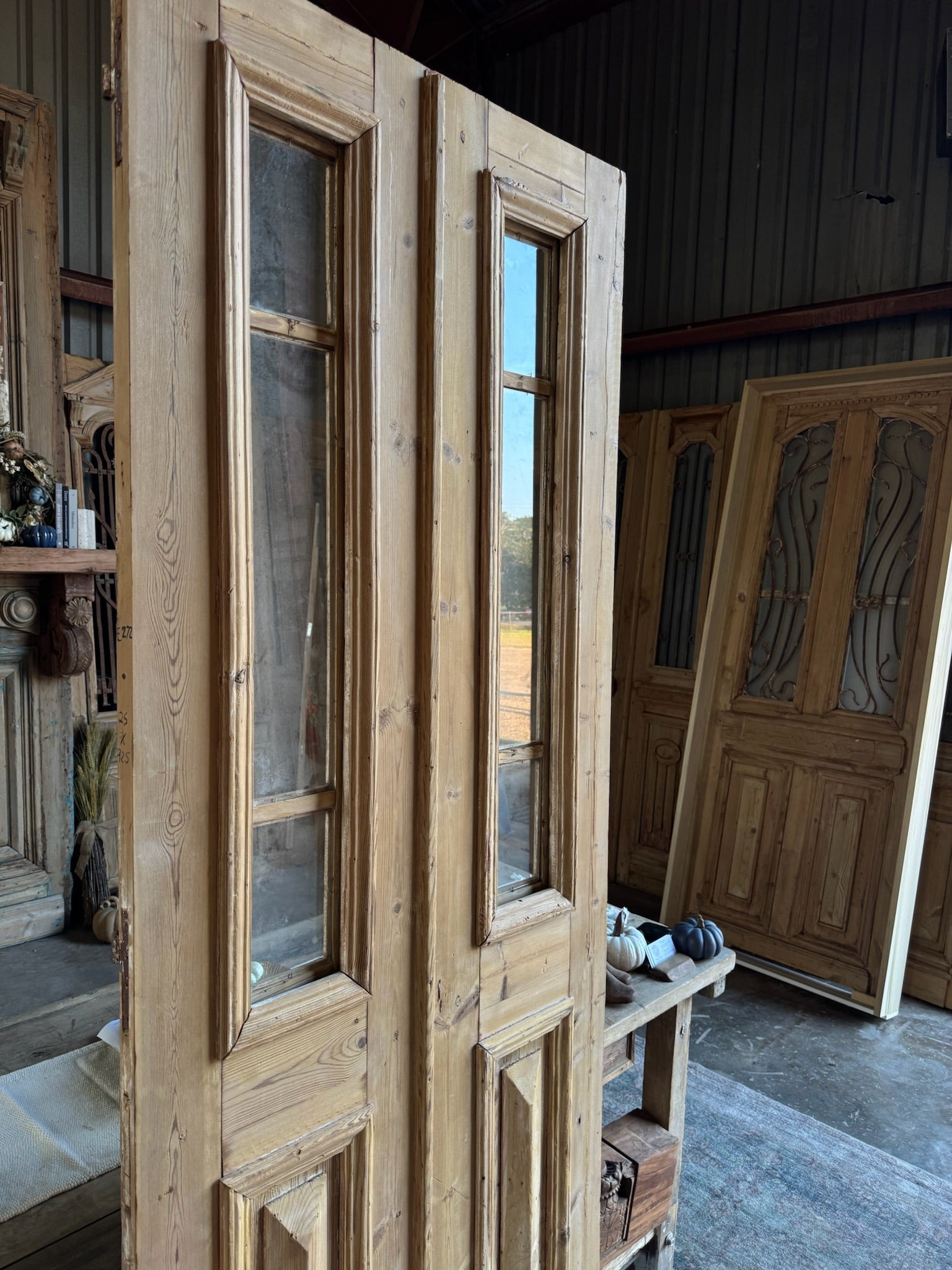 19th Century Glass French Doors - 35.25x92.75 E272 - Magnolia Antique Door Co.