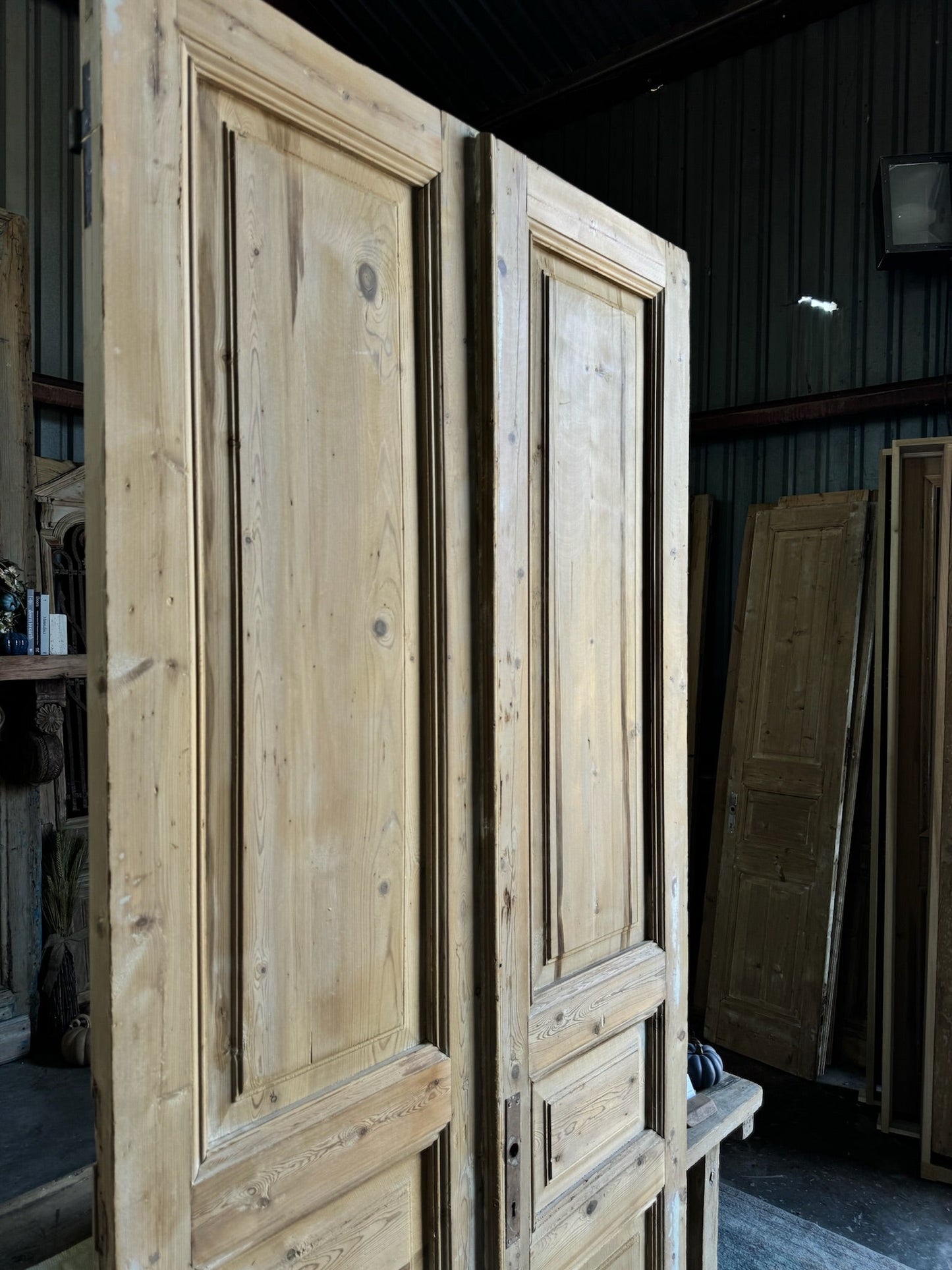 19th Century Solid French Doors - 42.5x98 E23 - Magnolia Antique Door Co.