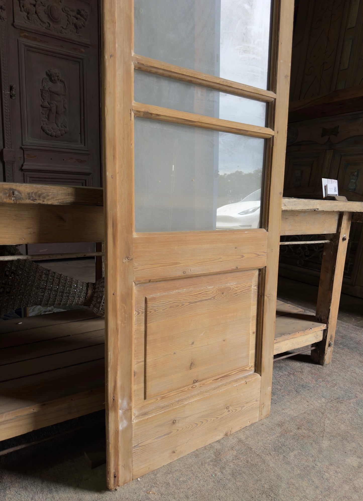 Single Antique Glass Door - 24x86 J596