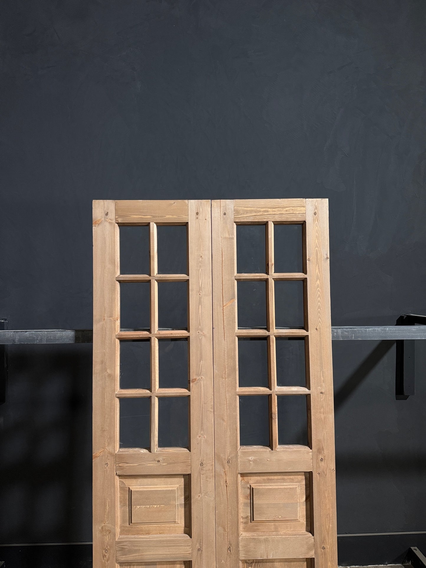 Handcrafted 8 Lite Glass French Doors - 36x80 - N205