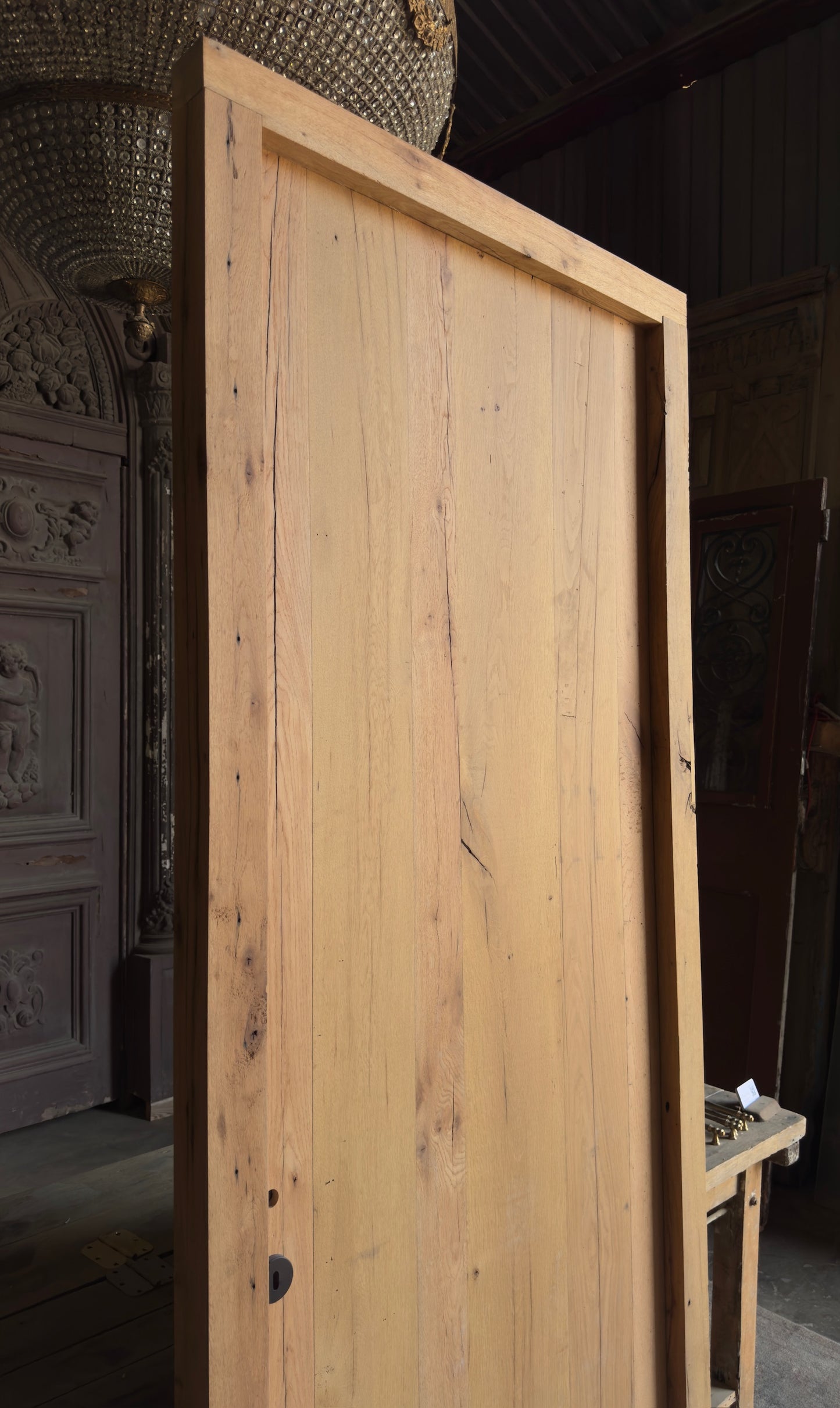 French Oak Plank Single Door - 34.5x93.5 - L441