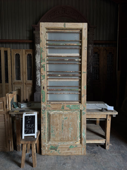 Horizontal Pattern Antique Iron Single Door - 32x92.25 J89