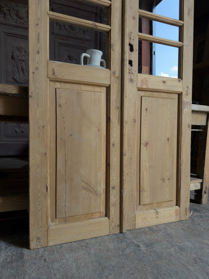 19th Century Antique Glass French Doors - 40x87 J277