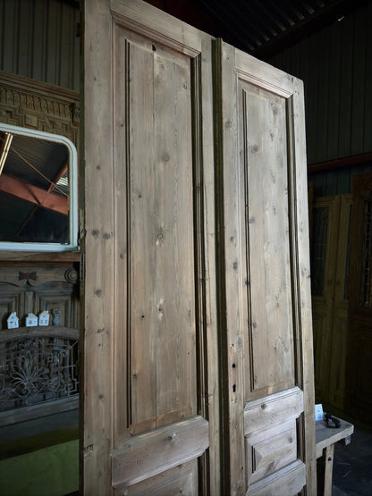 European Antique 3 Panel French Doors - 42.5x99.5  C36