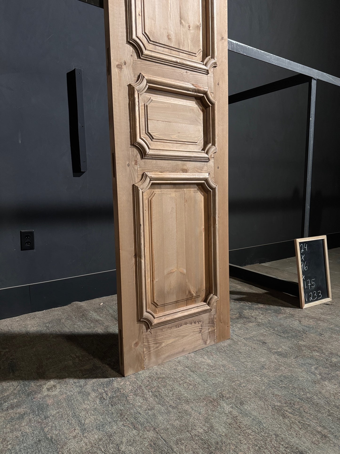 (The Edmund) Handcrafted Solid Wood Single Door - 24x96 - N233
