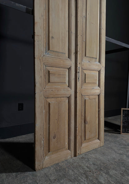 Antique 3 Panel Double Doors - 39.5x93.5 - N32