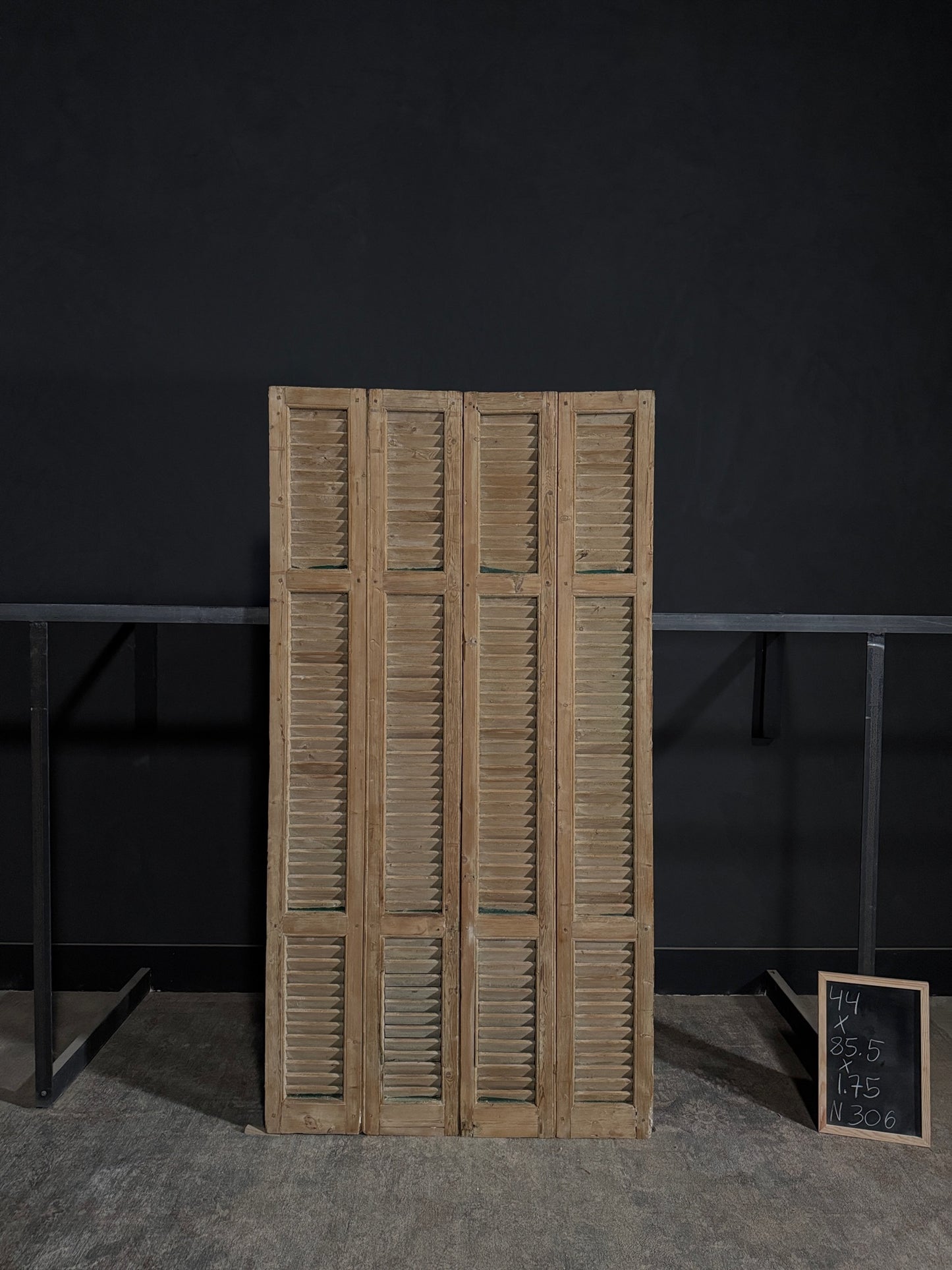 Antique Louvered Bi-Fold Doors - 44x85.5 - N306