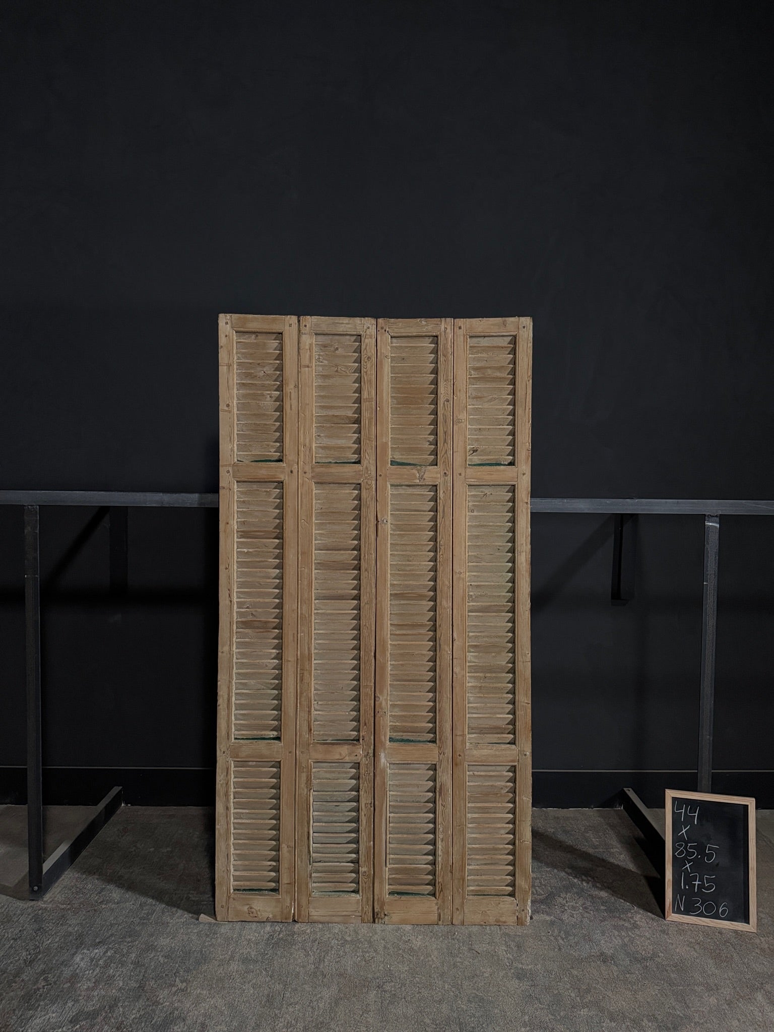 Antique Louvered Bi-Fold Doors - 44x85.5 - N306