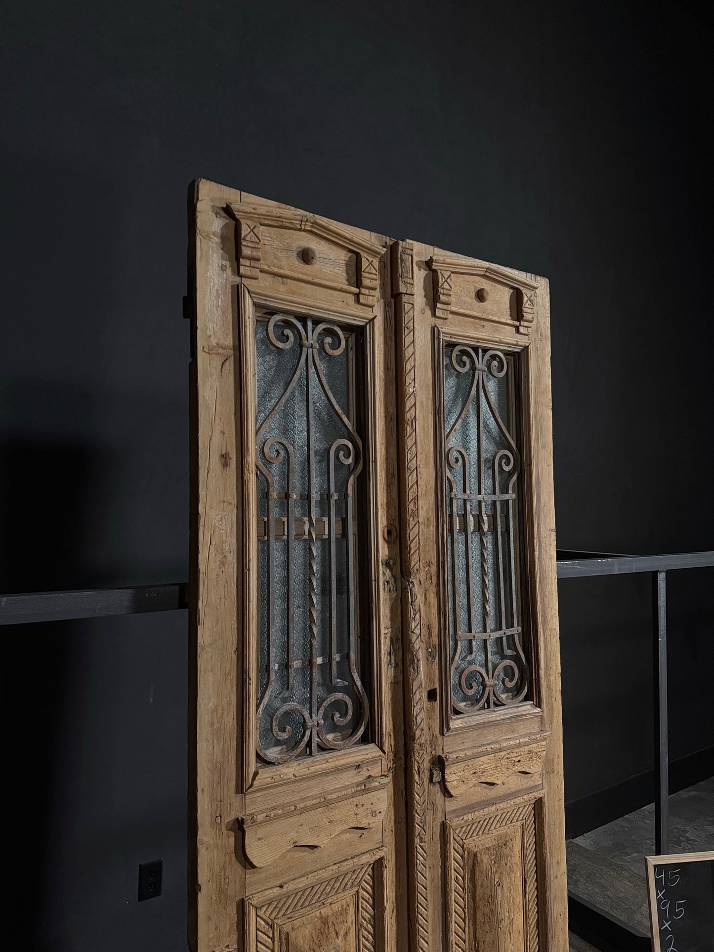 Antique Iron French Doors - 43x95 - N38