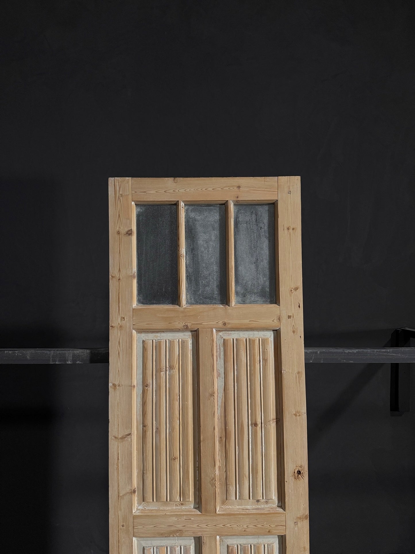 Antique Obscured Glass 3 Lite Door - 28.25x85.25 - N52