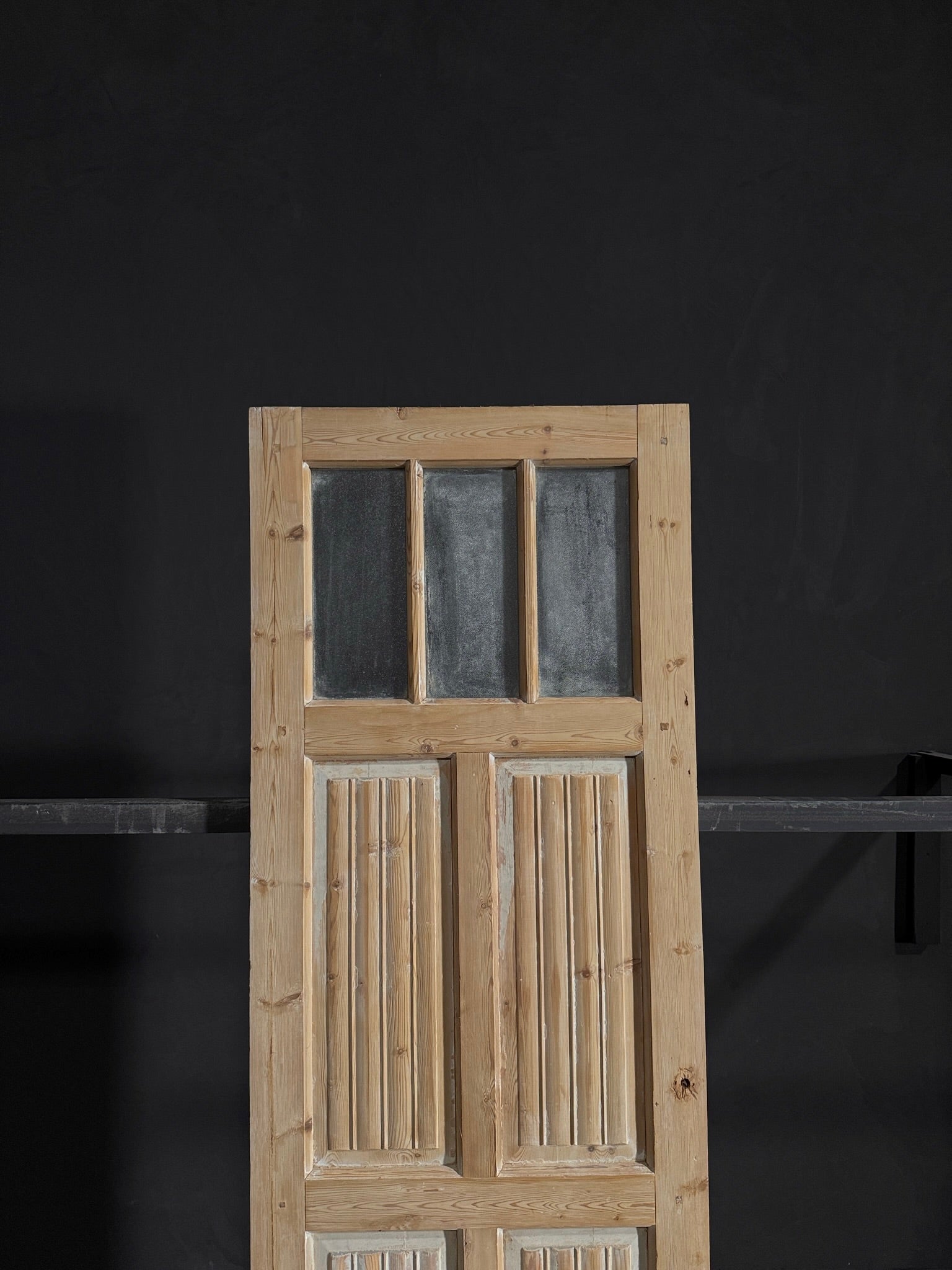 Antique Obscured Glass 3 Lite Door - 28.25x85.25 - N52