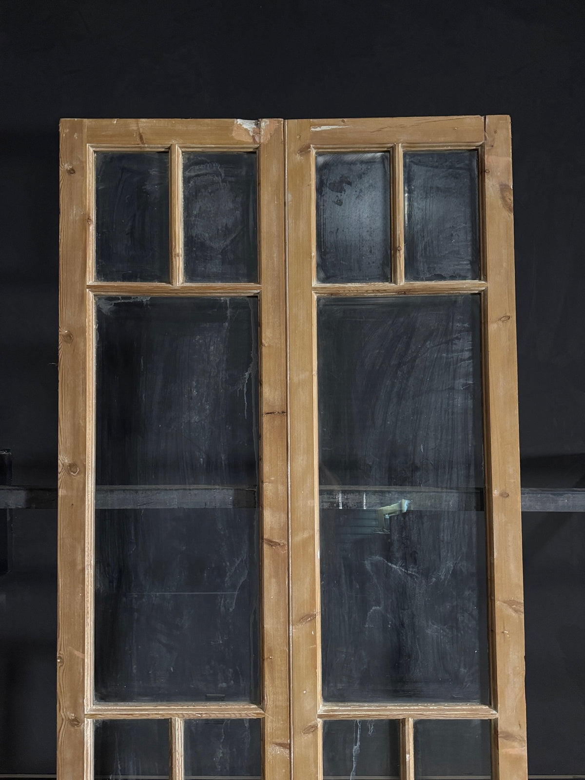 Antique Glass 5 Lite French Doors - 44x96 - N552