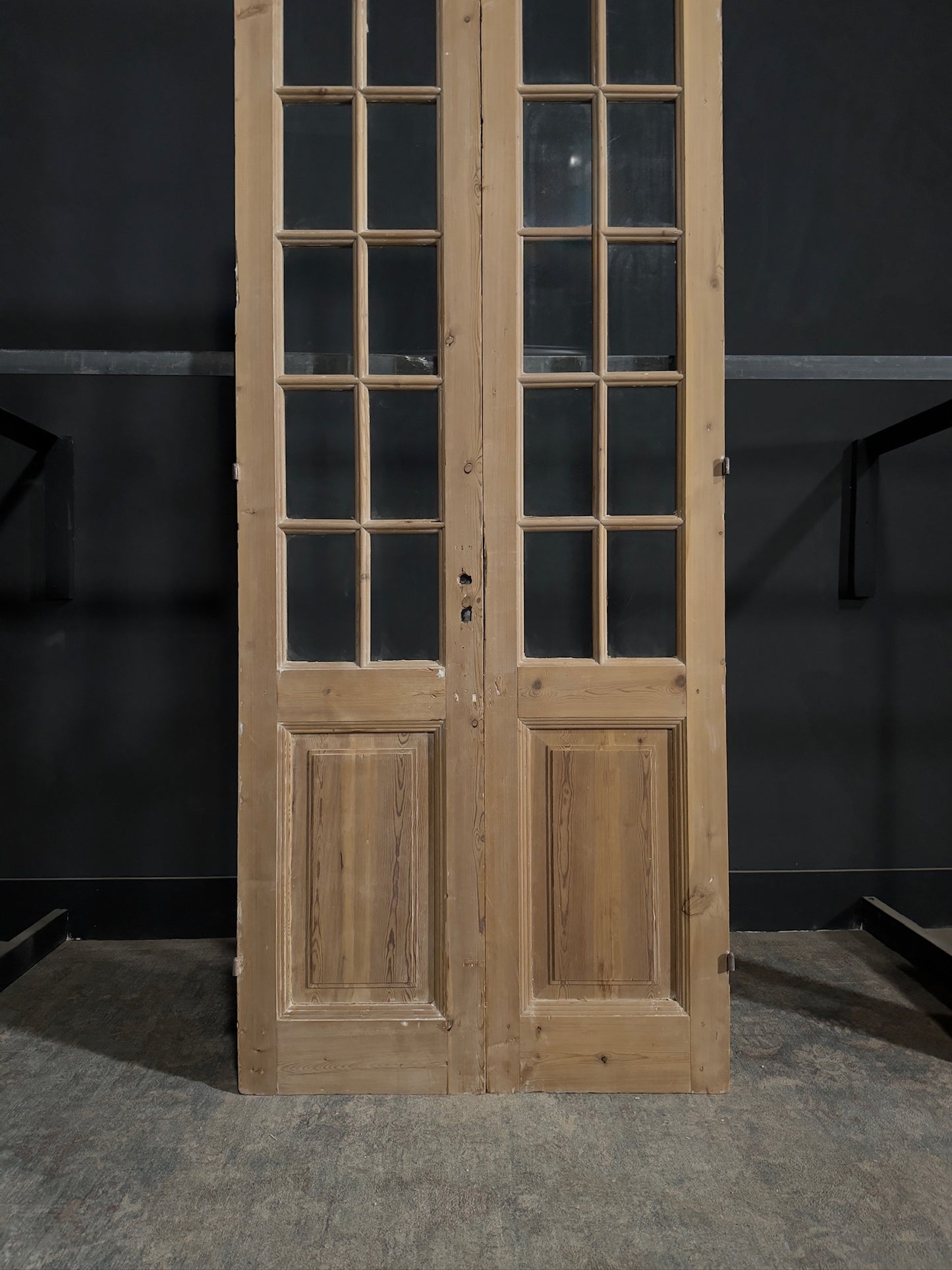 Antique Glass 10 Lite French Doors - 39.5x95.75 - N285