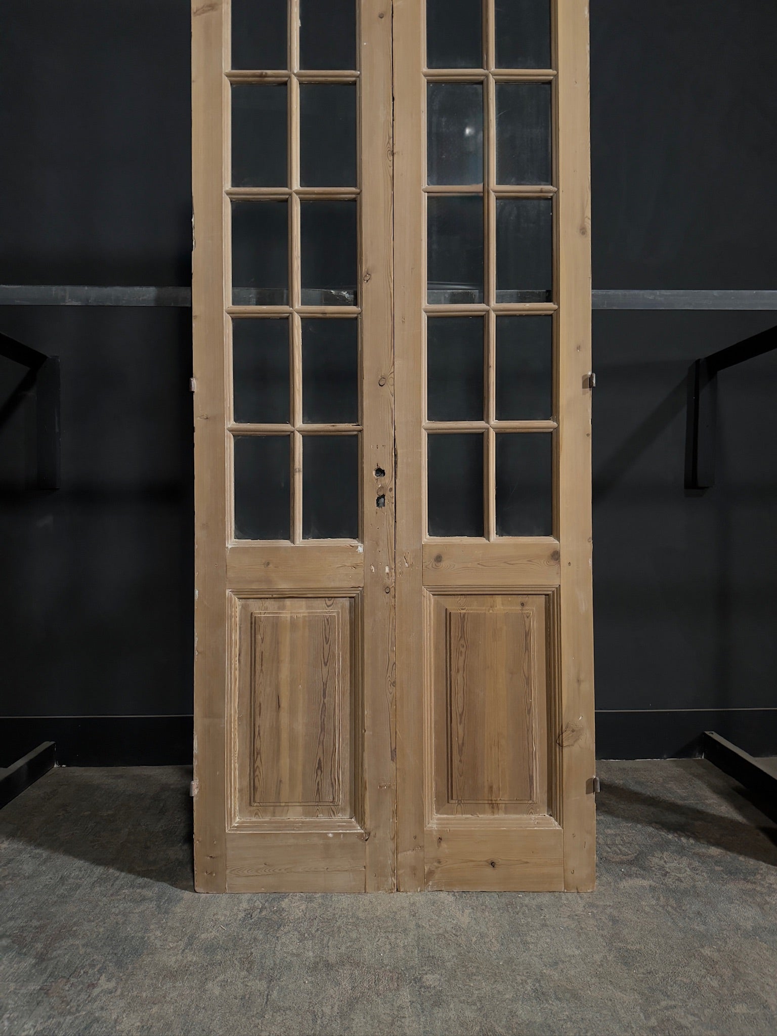 Antique Glass 10 Lite French Doors - 39.5x95.75 - N285