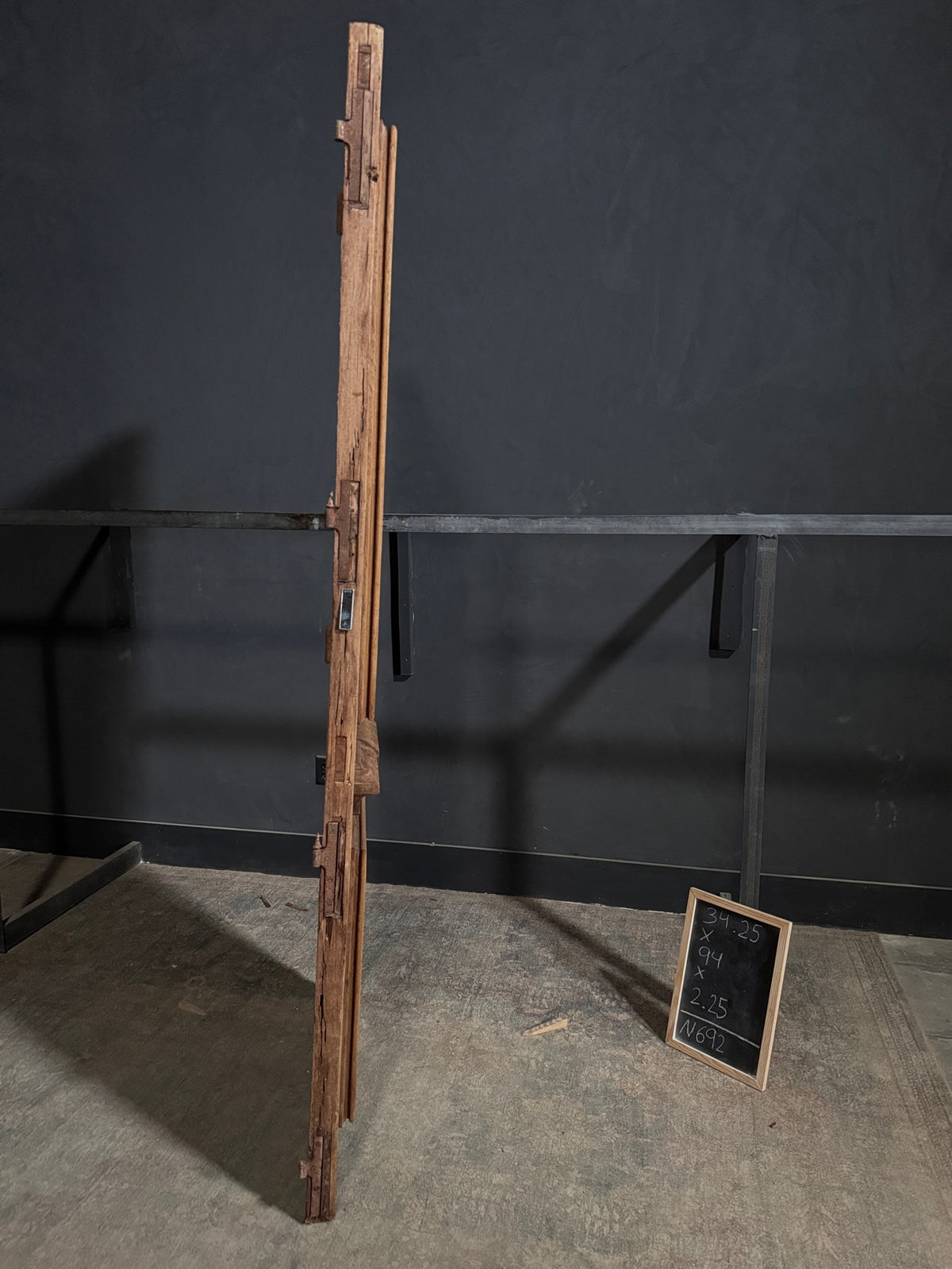 Antique Iron Single Door - 34.25x94 - N692